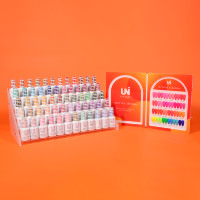 Vente en gros de vernis gel Unigel, collection NEON, pour la décoration des ongles de Noël, salon de manucure, gel UV, longue tenue, haute pigmentation, OEM ODM
