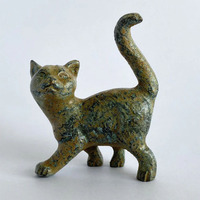 Sculpture d'animal sauvage en bronze moulé à la cire perdue sur mesure, statue en bronze d'animaux sauvages OEM pour la décoration intérieure d'hôtels et de villas