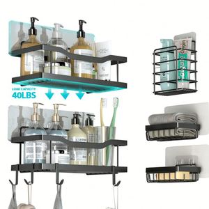 Toothbrush Holder Bathroom Heavy Duty Accessories Holder Storage Organizer Kitchen Tool Full Set <b>Rack</b> Stand <b>Shower</b> <b>Corner</b> Caddy - Product Image 6