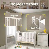 Sangles de sécurité en nylon anti-basculement, fixations de meubles verrouillables, quincaillerie de protection anti-accident pour bébés, résistantes aux tremblements de terre, pour la maison, la cuisine et l'extérieur