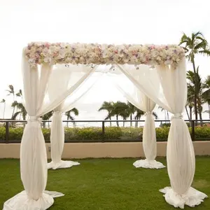 Larger Wedding And Event Decorative Aluminum Adjustable Pipe And Drape Square Canopy Pipe And Drape Stands