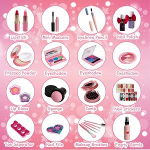 Trousse de maquillage, jouet de beauté pour filles, ensemble pour enfants, nouveau produit - Product Image 2