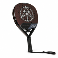 Raquette de padel en fibre de carbone à tissage uni, argent 18 carats, personnalisable OEM/ODM, haute performance, équipement léger avec noyau en mousse EVA