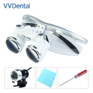 Doppia lampada LED telescopica ad alto ingrandimento occhiali lente d'ingrandimento - Product Image 2