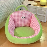 Pouf de sol style Ins, motif dessin animé, pour coin lecture de chambre, design mignon et confort douillet, canapé paresseux
