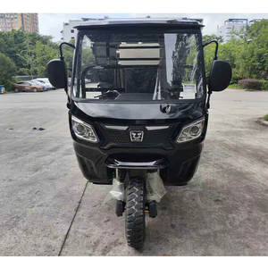 Triciclo de Carga Agrícola de 3 Ruedas para Adultos, Resistente, Color Negro, con Cabina a Gasolina, <span class=keywords><strong>Trimoto</strong></span>, en Existencia, Modelo 2025 - Product Image 2