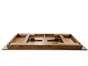 Stile moderno in legno rettangolo pieghevole banchetto tavoli agricoli <span class=keywords><strong>per</strong></span> giardino all'aperto alberghi ristoranti eventi da pranzo - Product Image 6