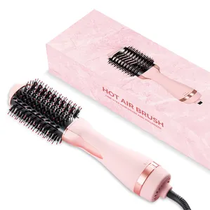 High-speed negative ion dryer 3in 1 hot air shaper is used to quickly dry curly hair and straighten and shape