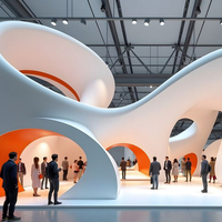 Stand d'exposition modulaire moderne clé en main MEGA pour événements, boutiques éphémères et centres commerciaux