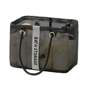 Sac de rangement en maille plastique pour articles de toilette de salle de bain, personnalisable, avec drain, pour la vente en gros - Product Image 4