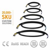 Kabel Baterai Tembaga Murni Kelas Marine 2/4/6/8AWG, Kabel Inverter Daya Tugas Berat dengan Konektor untuk Kendaraan RV Kapal Energi Surya