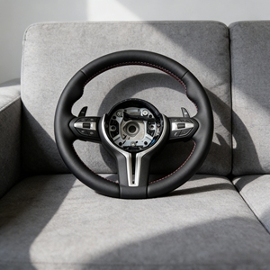 Volante in Pelle <span class=keywords><strong>M</strong></span> all'Ingrosso Adatto per BMW F30 F10 F15 F36 F01 <span class=keywords><strong>F20</strong></span> F22 F25 F31 F32 M3 M4 M5 E70 E71 E90 - Product Image 4