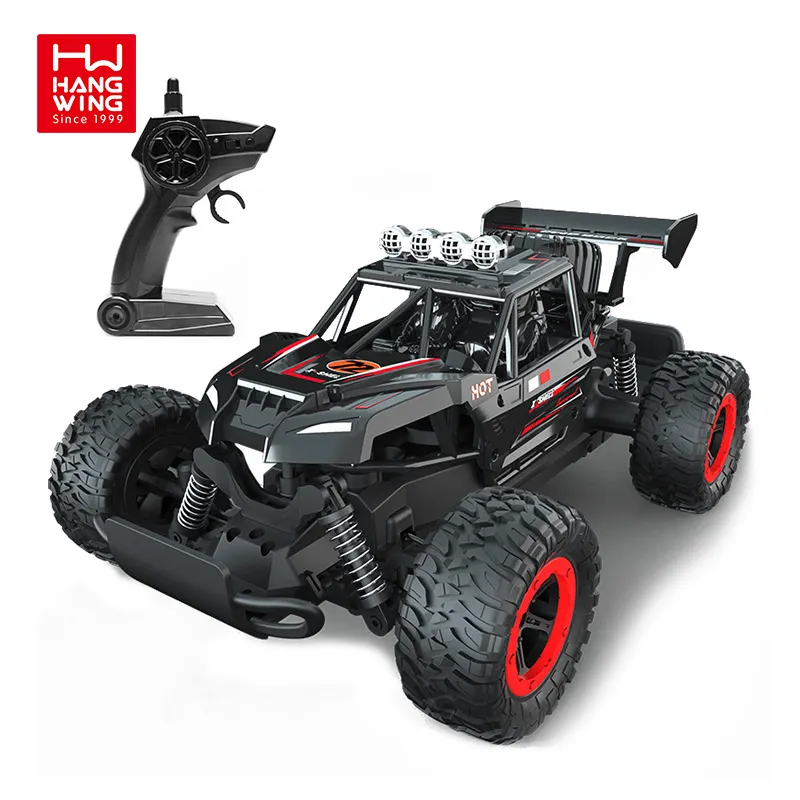 HW Mainan Remote Kontrol 1:14 2.4G, Mobil Truk Radio Rc Off-Road Lari Skala Datar Mainan 2023 untuk Anak-anak