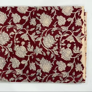 Ấn Độ Sản Xuất 100% Hữu Cơ Bông Cao Cấp Tay Khối In Dệt Vải Trọng Lượng Nhẹ Đa-Mục Đích Phù Hợp Với Áo Sơ Mi Rèm Cô Gái - Product Image 1