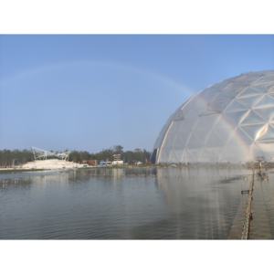 Personalizzato artificiale arcobaleno fontana a spruzzo per il giardino abbellimento caratteristica unica dell'acqua su misura spettacolo all'aperto cascata caratteristica - Product Image 1