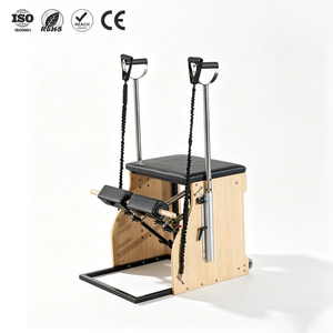 Chaise <span class=keywords><strong>de</strong></span> Pilates ZENJOY en érable épais et durable pour <span class=keywords><strong>l</strong></span>'entraînement <span class=keywords><strong>de</strong></span> base et la rééducation, équipement d'entraînement pour la maison et le studio - Product Image 1