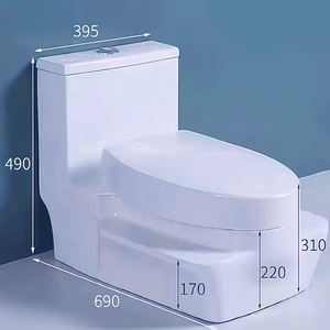 Modern hurk- en zittoilet, antislip, anti-geur, één geheel, dubbel gebruik, geen boren nodig, voor de badkamer - Product Image 2