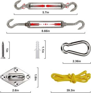 Precio de fábrica Placa de acero inoxidable 304 316 pulido con forma de ojo de diamante y gancho de techo con anillo para silla hamaca Minecraft Carton - Product Image 6