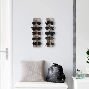 Bán buôn sáng tạo bằng GỖ Kính lưu trữ giá treo tường Kính mát đơn giản lưu trữ Giá Kính cửa hàng hiển thị giá - Product Image 3