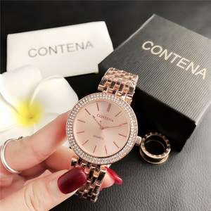 Reloj de Pulsera de Acero para Mujer, Estilo Estudiante, con Diamantes, Joyería de Moda, Relojes de Vestir Elegantes para Damas - Product Image 5