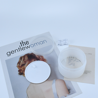 Pot cosmétique rond en plastique PP vide avec couvercle pour crème visage et beurre corporel