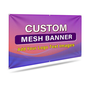 Biểu Tượng Tùy Chỉnh In Ấn Quảng Cáo Ngoài Trời Thể Thao Lớn Đục Vải Polyester Hàng Rào Lưới Biểu Ngữ Vinyl Biểu Ngữ In Ấn - Product Image 1