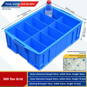 Boîte <span class=keywords><strong>de</strong></span> tri en plastique pour vis, clous, épingles et rivets - Boîte <span class=keywords><strong>de</strong></span> rangement industrielle réutilisable empilable avec protection industrielle contre l'eau - Product Image 6