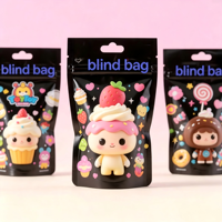 Sachets mystères personnalisés imprimés, pochettes surprise à fond plat pour jouets d'enfants, récompenses, cadeaux, emballage personnalisé avec logo OEM, vente en gros