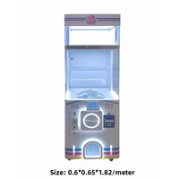 Distributeur de cadeaux en verre trempé de style influenceur, machine à gachapon à code QR, boîte mystère, à monnayeur, pour lancement de centre commercial