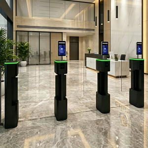 Barrière pivotante personnalisée d'usine avec reconnaissance faciale, tourniquet pivotant, lecteur RFID de contrôle d'accès de sécurité pour entrée de salle de sport ou de bureau - Product Image 6