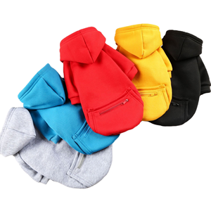 <span class=keywords><strong>Sudadera</strong></span> de Dos Patas para Mascotas Otoño Invierno, Multicolor, Poliéster con Bolsillos para Perros y Gatos para Mantener el Calor, Ropa para Perros - Product Image 1