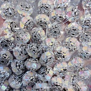 Usine En Gros Acrylique Industrie Lourde Népal Diamant Boules et Perles Perles En Vrac Couleur Accessoires Fabrication de Bijoux - Product Image 5