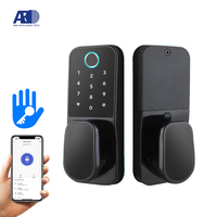 Serrure intelligente GRATEAIEN testée sur 200 000 cycles, déverrouillage par empreinte digitale, mot de passe, carte, serrure numérique intelligente en alliage de zinc TT LOCK