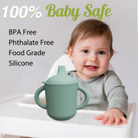 Ensemble d'alimentation pour bébé en silicone sans BPA cuillère à bavoir anneau de dentition sucette formation tasse à boire ventouse bol assiette Snack tasse-conduite manuelle
