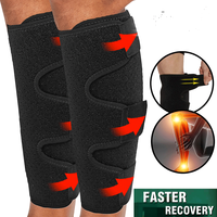 Attelle de compression en néoprène Star pour mollet, triple sangle, protège-tibias, soutien de la jambe pour soulager la douleur et réduire l'enflure