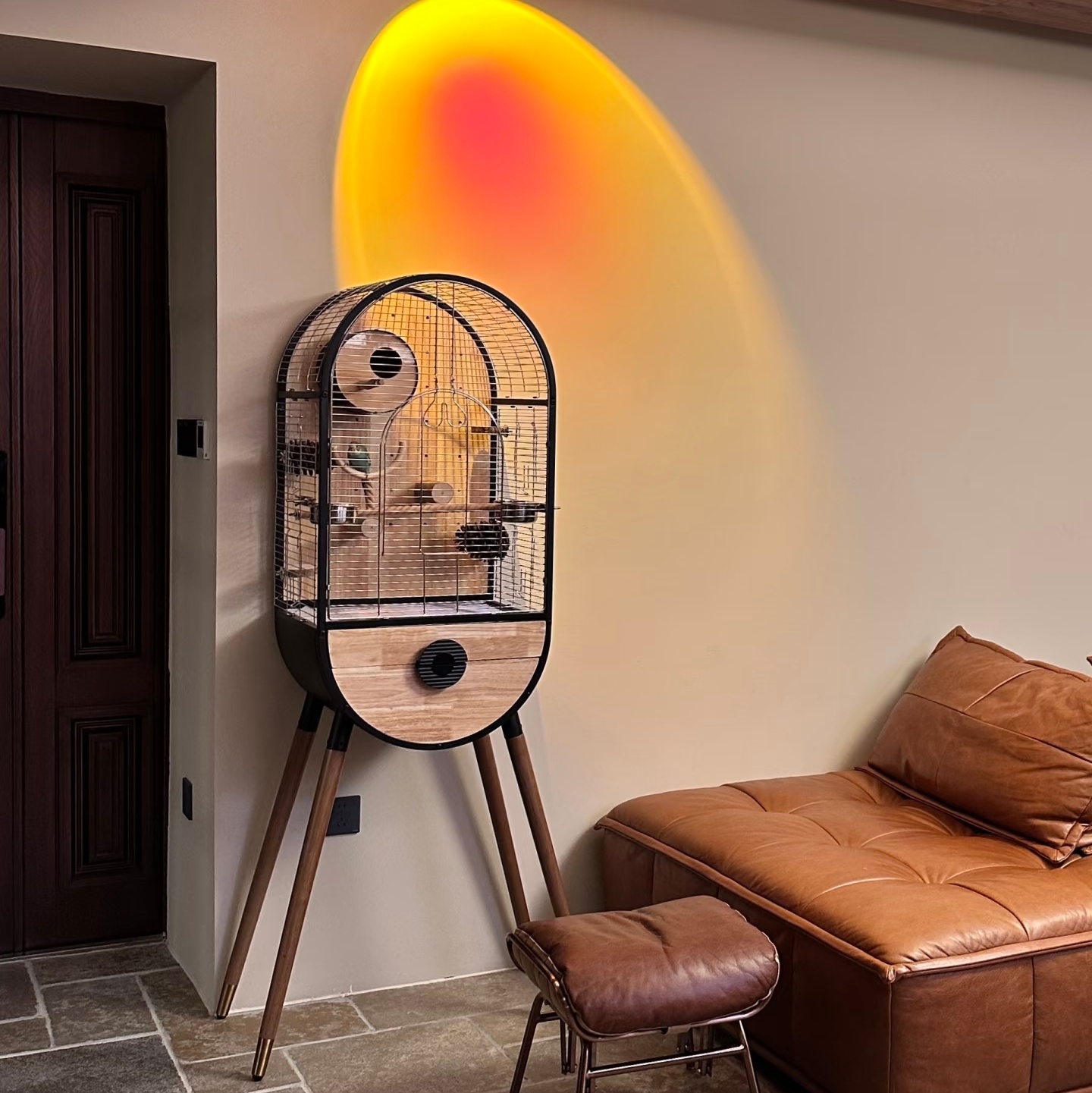 double room bird cage