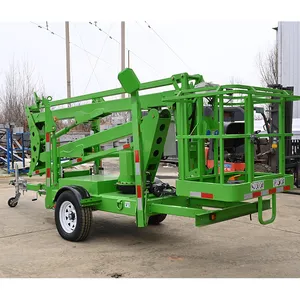 10m-22m Self Propelled Truck Dual Power Mounted Articulated Boom Lift Hydraulic Aerial Work Platform With Telescopic Arm