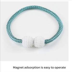 Embrasses de rideaux magnétiques en néodyme, boules de perles, dos de <span class=keywords><strong>chambre</strong></span> à coucher, salon, accessoires de rideaux magnétiques, meilleures ventes - Product Image 3