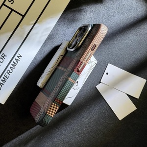 Phong Cách Sang Trọng Sợi Carbon Sáng Kẻ Sọc Pixel Cứu Trợ Mô Hình Điện Thoại Từ Trường Hợp Đối Với <span class=keywords><strong>iPhone</strong></span> 16 15 12 Pro Max Cộng Với Safemag PC - Product Image 5