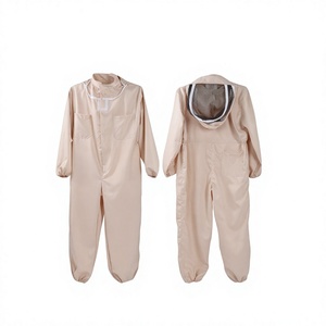 Pakistan <b>Bees</b> Brown Polyester Cotton Full Body One-piece Anti <b>Bee</b> <b>Suit</b> Size L for Beekeepers Beekeeping Tools - Product Image 2