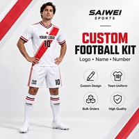 Maillot de football personnalisé à manches courtes pour l'entraînement et les matchs d'équipe