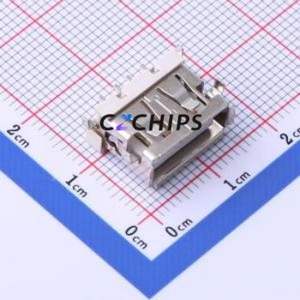 905-752A203S10200 USB Connector SMD Connector ( Connector Type: Type-A )( Protocol Standard: USB 2.0 )( Gender: Female ) - Product Image 2