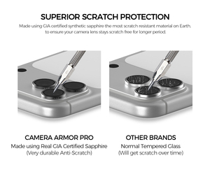 ฟิล์มกันรอยเลนส์กล้องกระ<span class=keywords><strong>จ</strong></span>กแซฟไฟร์สำหรับ iPhone 18 Pro 18 Pro Max ความแข็ง 9H ป้องกันรอยนิ้วมือ ภาพคมชัดแบบ AR HD - Product Image 3