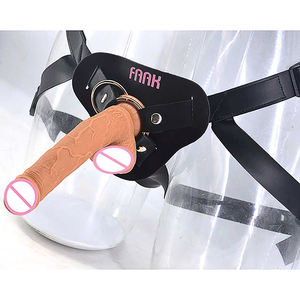 Faak Bdsm <span class=keywords><strong>Sex</strong></span> Speelgoed Harnas Strap On Siliconen Dildo Realistische Strap-On Strapless Lederen Strapon Dildo Voor Lesbische Vrouwen mannen - Product Image 2