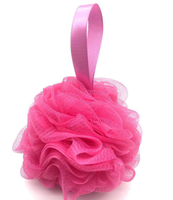 Éponges de bain en maille pour femmes, vente en gros, éponges de douche en loofah 30G pour le bain ou comme exfoliant pour la salle de bain