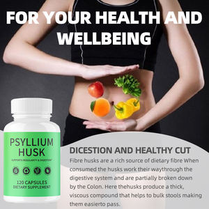 कब्ज को दूर करने और दस्त में सुधार के लिए जैविक पूरक साइलियम भूक कैप्सूल फाइबर पाउडर - Product Image 3