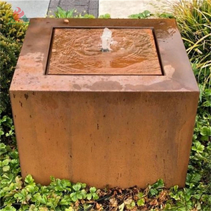 Fontana a Colonna Decorativa per Hotel, Fontana d'Acqua in Rame per Esterni, Cascata per Piscina - Product Image 2