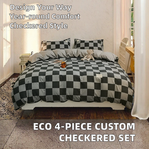 Factory Wholesale Modern Vintage 200TC Eco-Friendly Woven Breathable 4-Piece Customizable Cartoon Baby Crib Comforter Set - Product Image 3