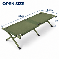 Lit de camping pliant 2026, portable et léger, pour extérieur, lit de plage simple, équipement de camping, lit d'appoint