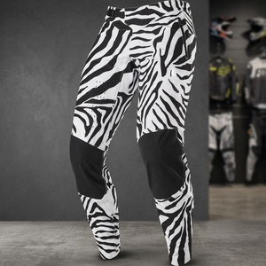 Pantalones de Ciclismo con Estampado de Cebra para Hombre, Largos, de Poliéster Transpirable, para MTB, Sublimados - Product Image 3
